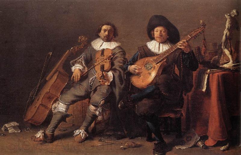 SAFTLEVEN, Cornelis The Duet af France oil painting art